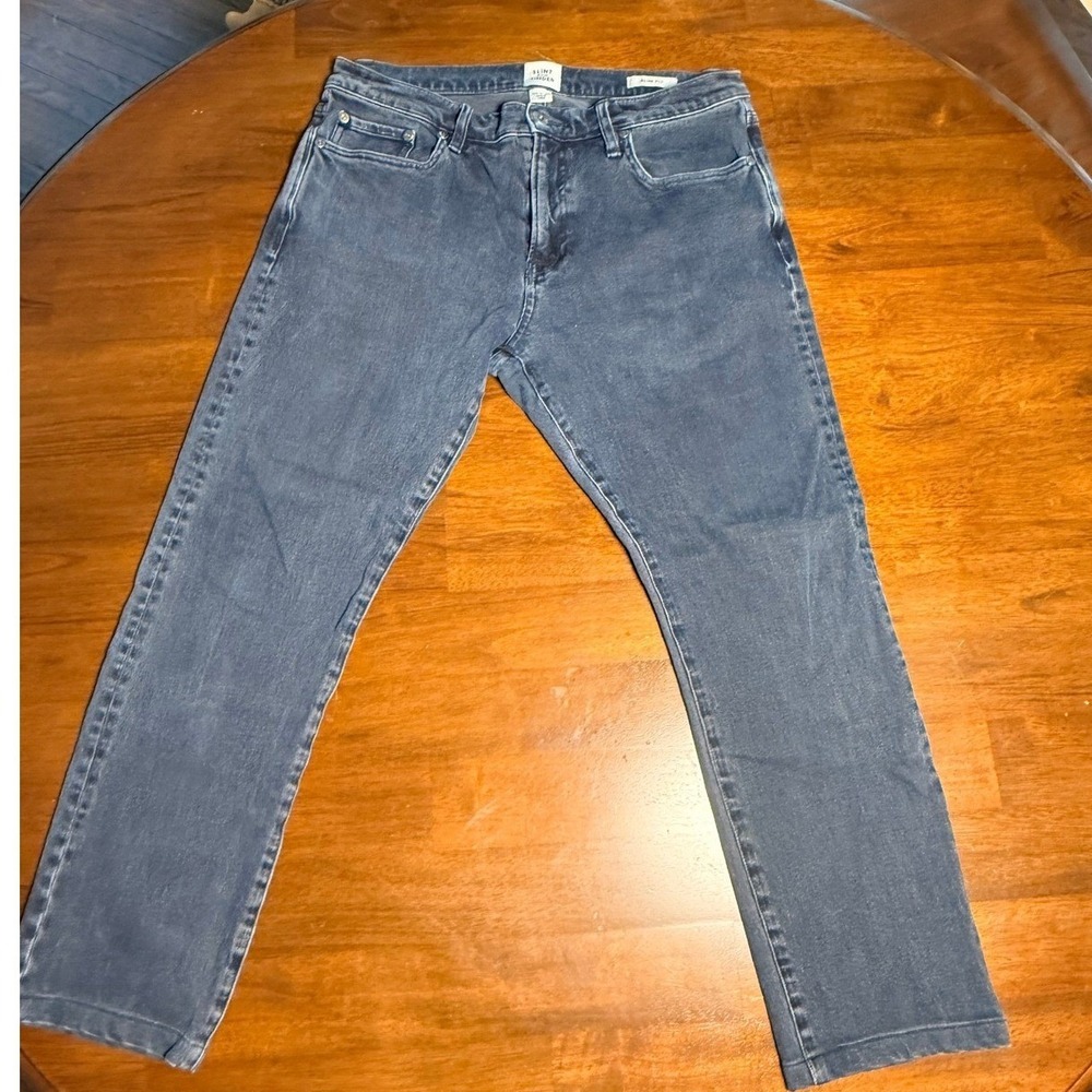 Flint and Tinder Slim Fit Jeans Mens 32x30 Charcoal Gray Denim Pants